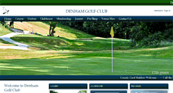 Desktop Screenshot of denhamgolfclub.co.uk