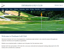 Tablet Screenshot of denhamgolfclub.co.uk